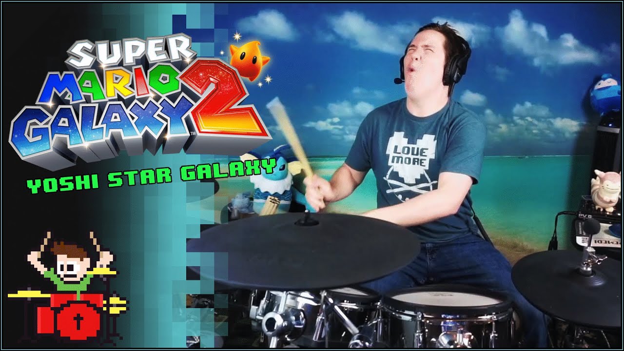 Yoshi Star Galaxy On Drums!