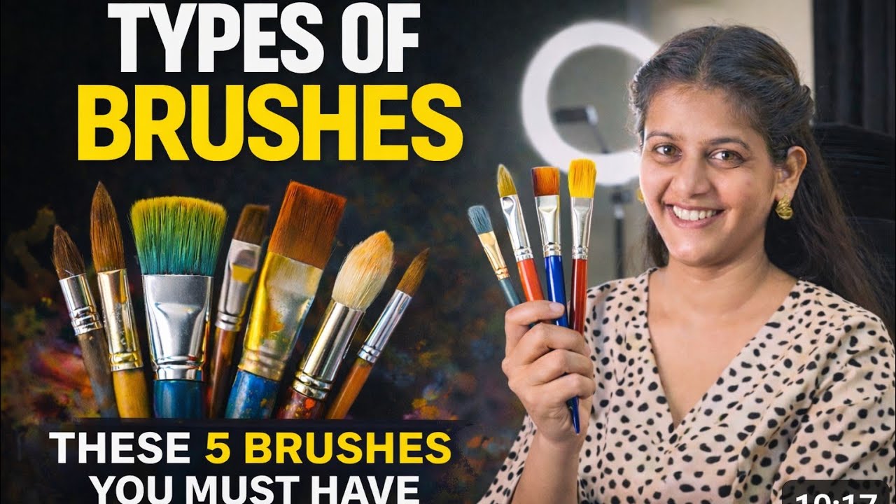 Essential Brushes every beginner artist needs|Acrylic painting guide|Taleo art by Sakshi Ep12 S1