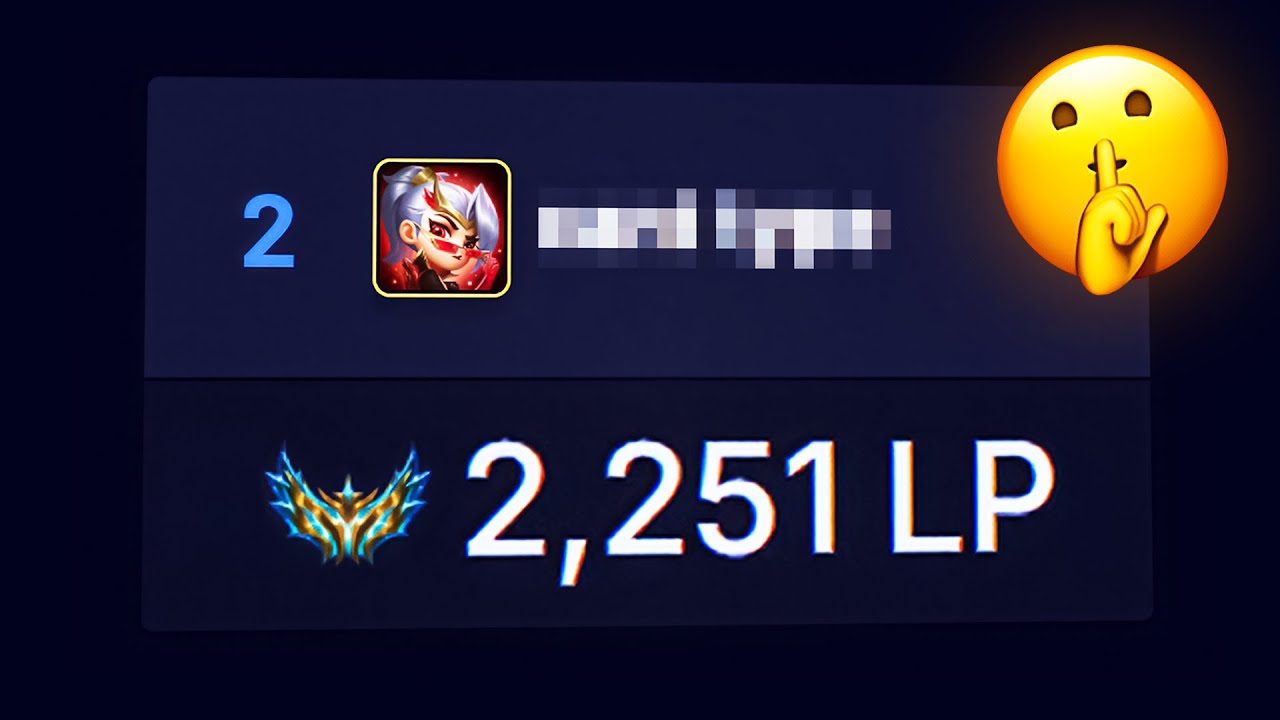 POV: You Don't Know Your Enemy is 2251 LP Challenger...