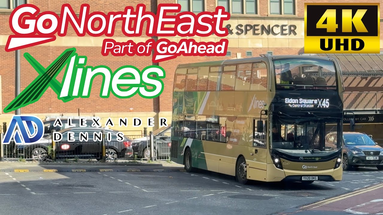 [Go North East Bus: XLines X45 Consett to Newcastle, Ebchester, Winlaton Mill & Metrocentre] E400MMC