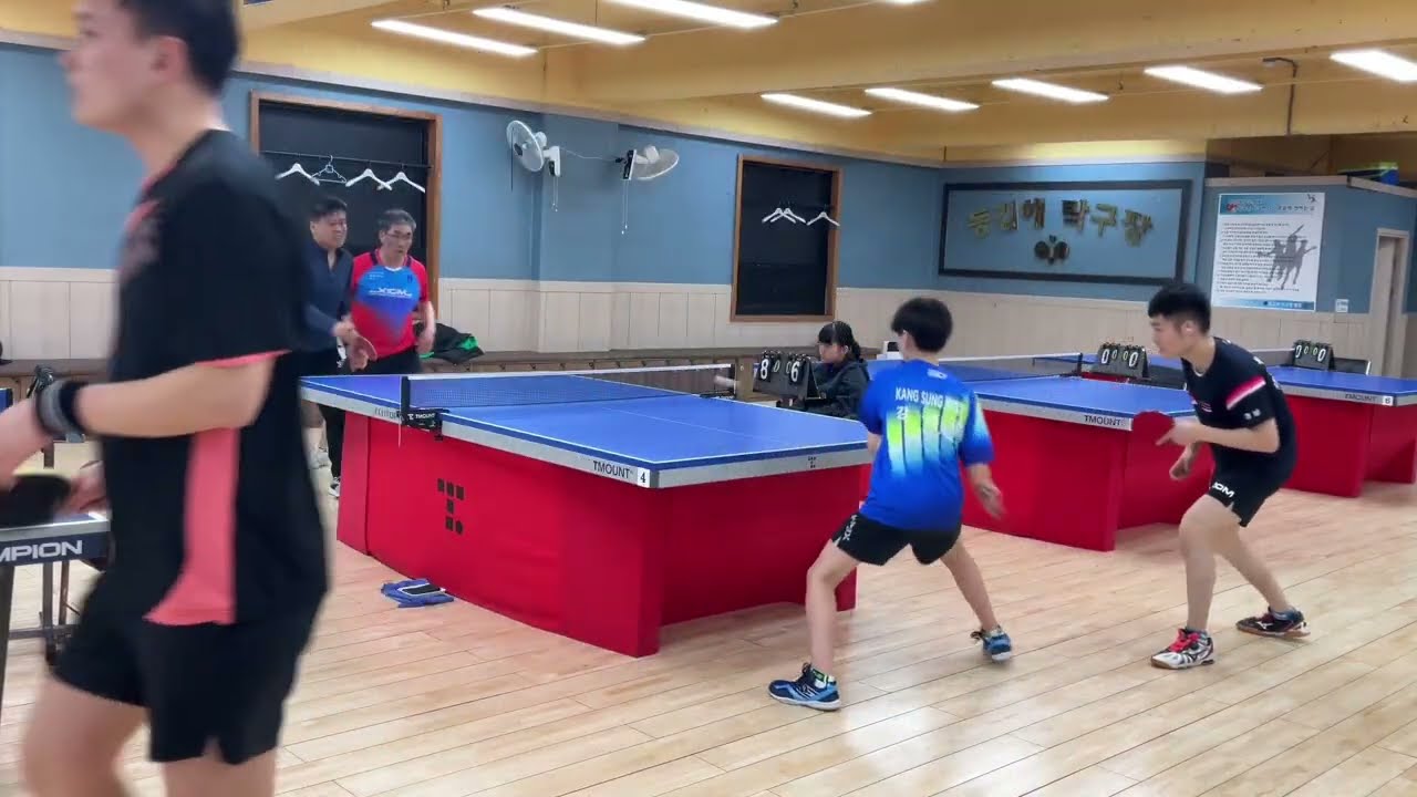 2025. 2.16 동김해탁구장 일요리그 2단1복 진성민2.강성욱6 VS 이정훈6.이동식8 준결승 복식