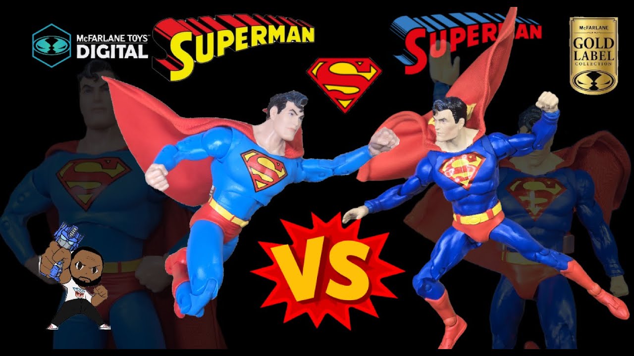Mcfarlane DC Multiverse Superman The Silver Age vs Superman Action Comics toy review