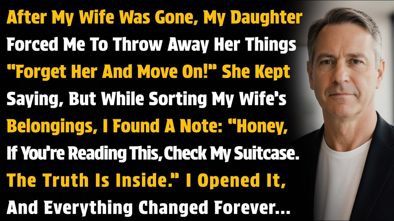 After My Wife Was Gone, My Daughter Forced Me To Throw Away Her Things “Forget Her And Move On!”…