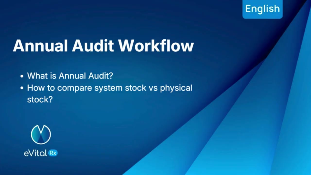 How Annual Audit work at eVitalRx?