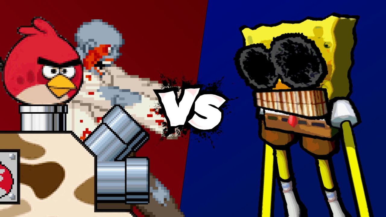 MUGEN Battle - Angry Birds Tank/Biohazard vs Spong