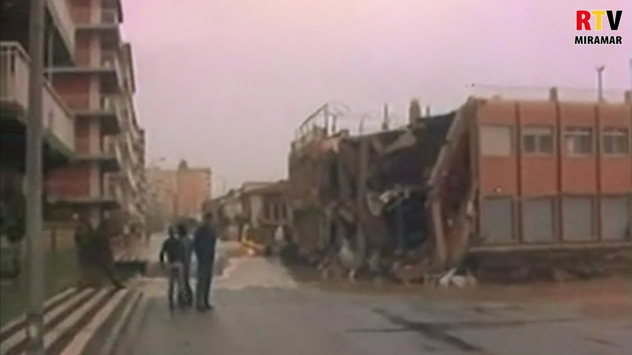 Les inundacions de 1987 a la platja de Miramar