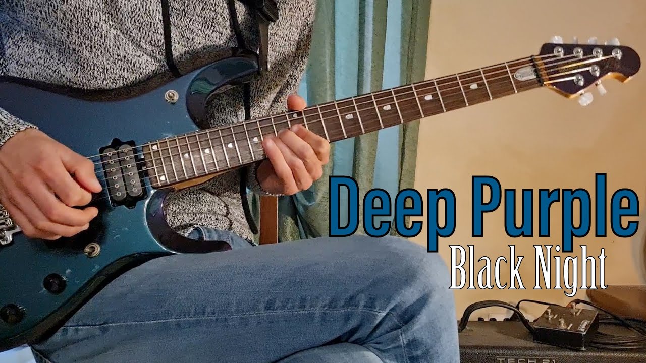 Deep Purple - Black Night - full guitar cover