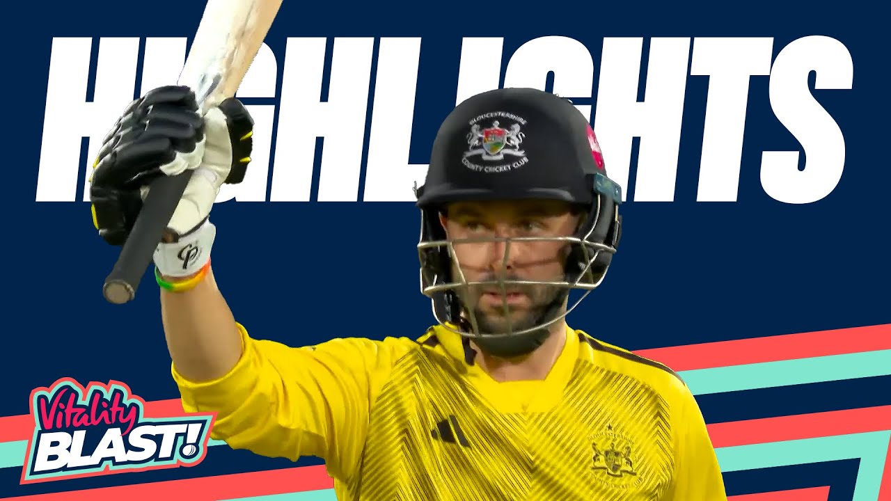 J Taylor Hits 54*(36) | Kent Spitfires v Gloucestershire - Highlights | Vitality Blast 2025