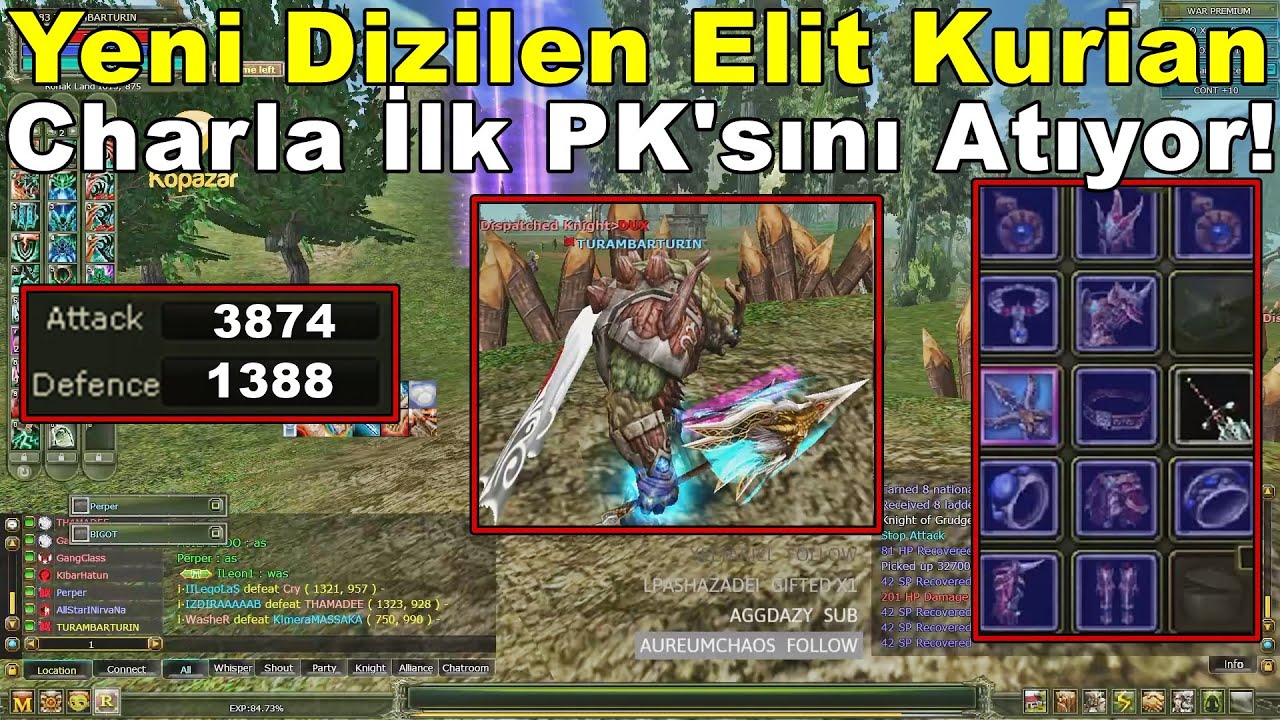 ImKira - Yeni Dizilen +9 Baal & +8 Krowaz Setli | Elit Kurian Charla PK'ya Çıkıyor! | Knight Online
