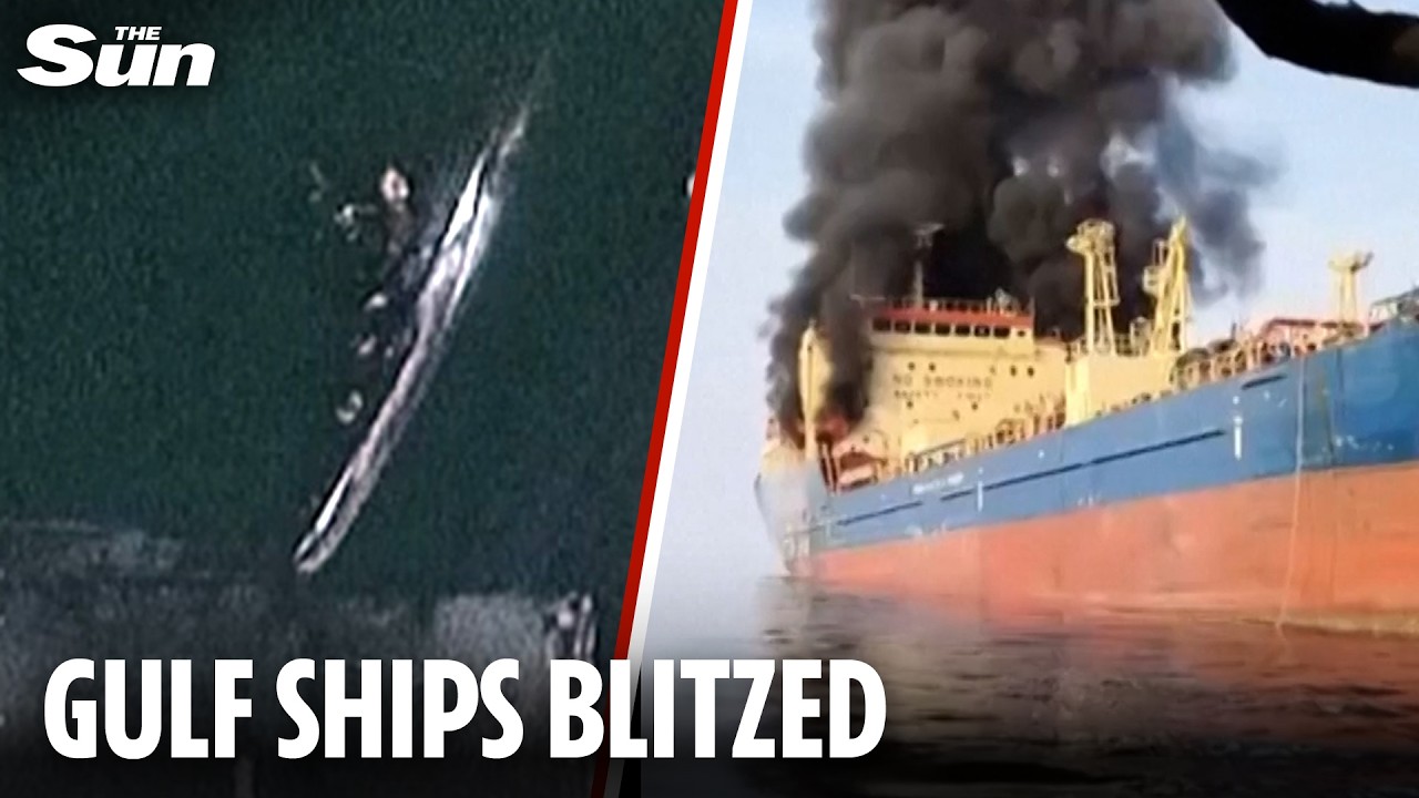 Donald Trump sinks NINE Iranian warships as three UK & US oil tankers ‘hit by Iran missiles’