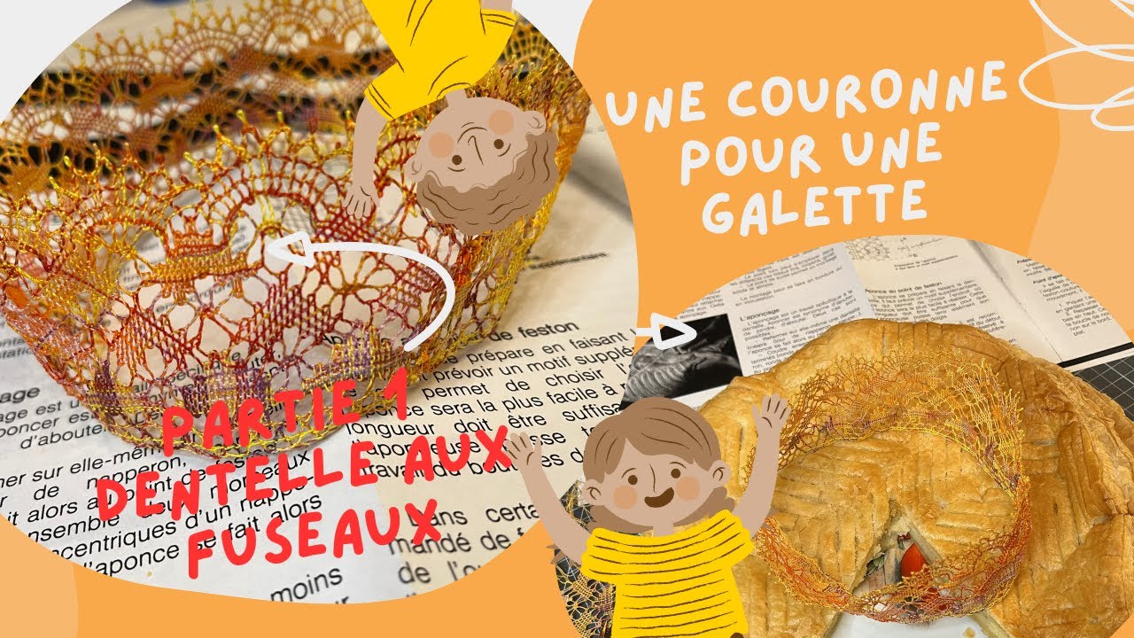 DENTELLE AUX FUSEAUX COURONNE PARTIE 1#diy #tutorial #decoration