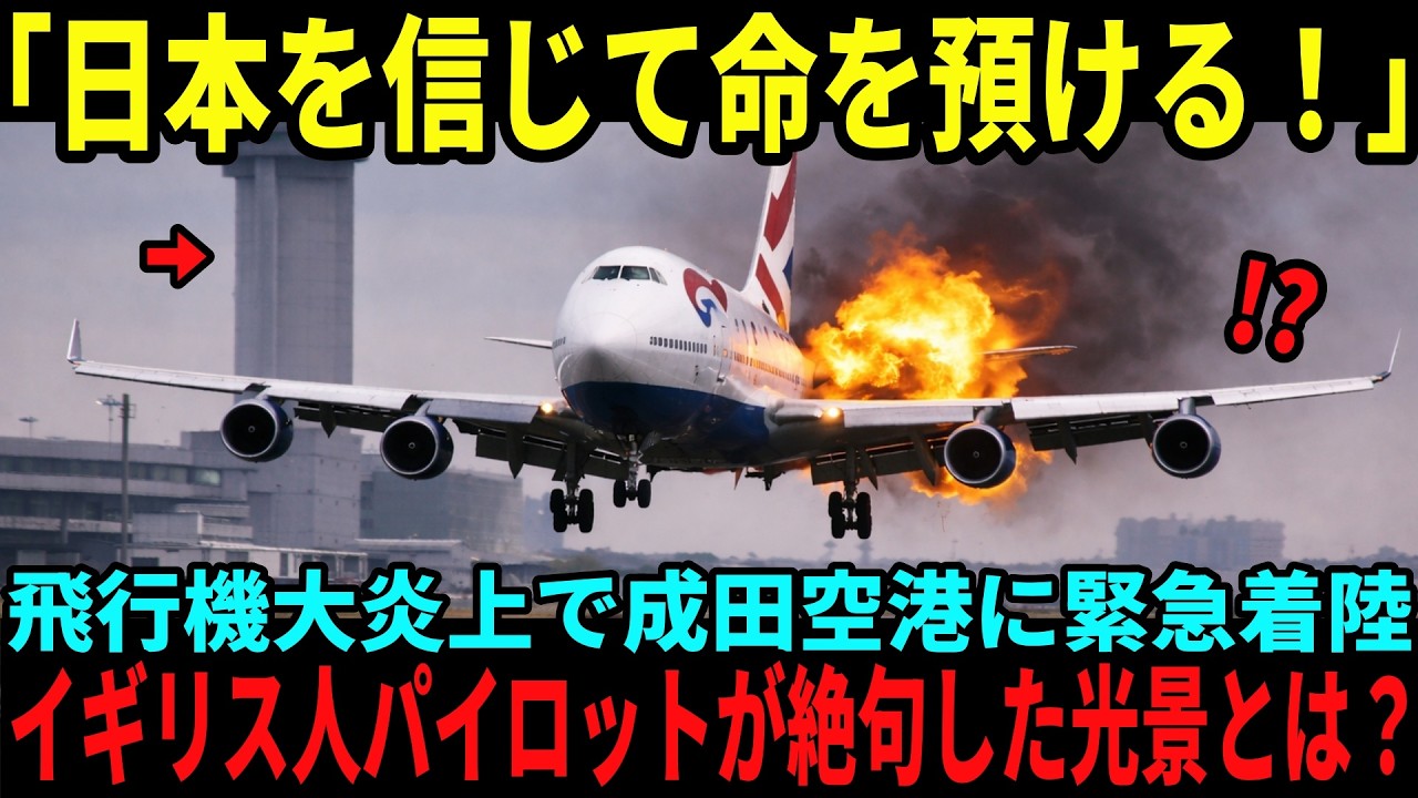 【海外の反応】「日本の空港には任せない！」イギリス人機長が緊急事態で成田空港の管制官に導かれた時、操縦室で起きた変化に世界が絶句