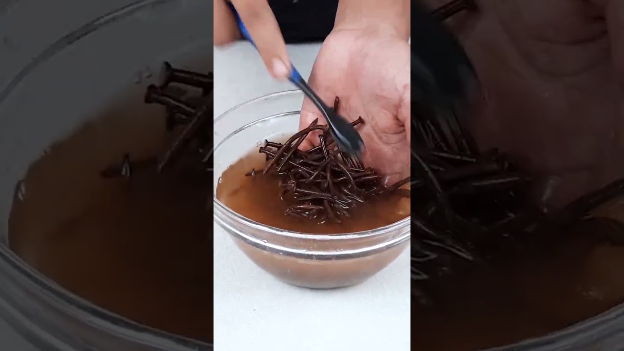 How to make liquid fertilizer by using iron for any plants| iron deficiency of plants#shorts