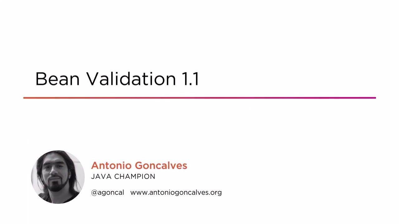 Course Preview: Bean Validation 1.1