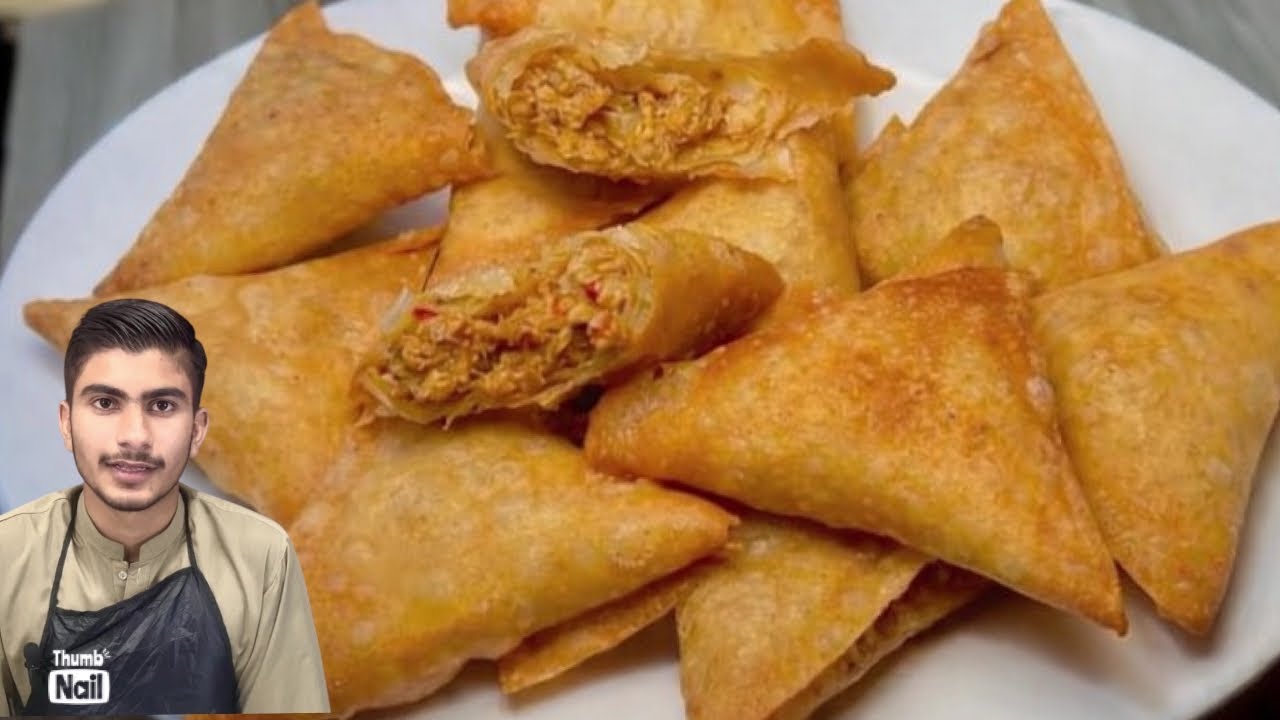 رمضان اسپیشل چکن سموسہ ریسپی | Crispy Golden Chicken Samosa Recipe | Iftar 