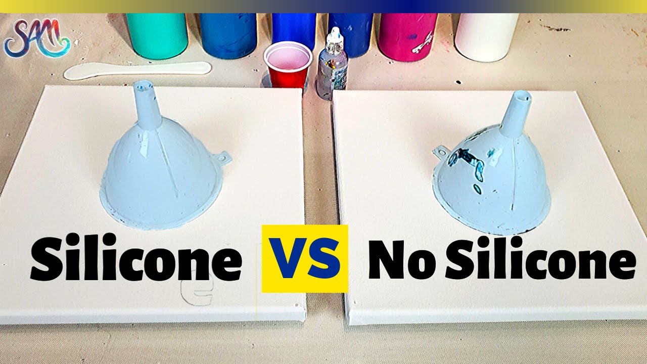 Acrylic Pour Cells: Silicone vs No Silicone - What's the difference for Floetrol Cells?🤔🤓FUNNEL Pour