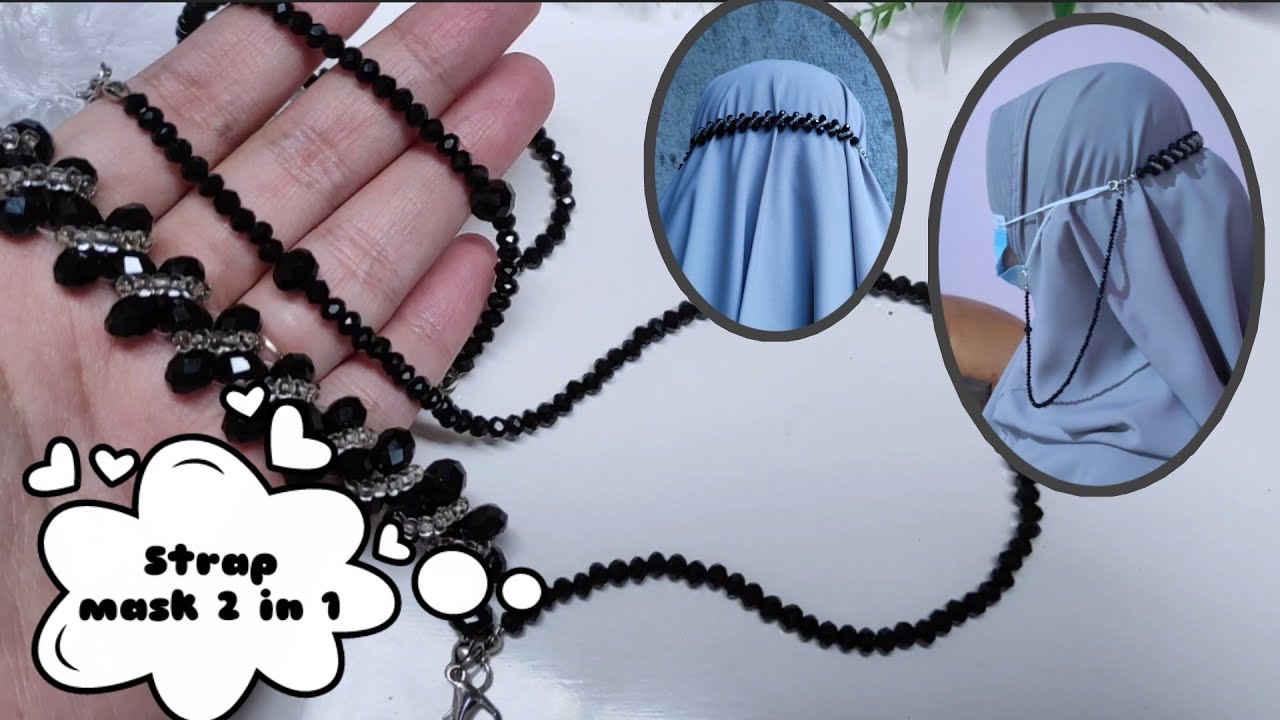 DIY mask strap 2 in 1 | cara mudah membuat konektor masker dan kalung masker