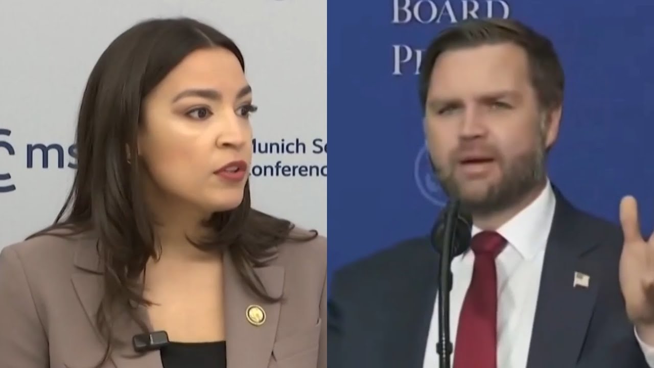 JD Vance makes public ‘dig’ at AOC after she embarrassed herself at Munich conference