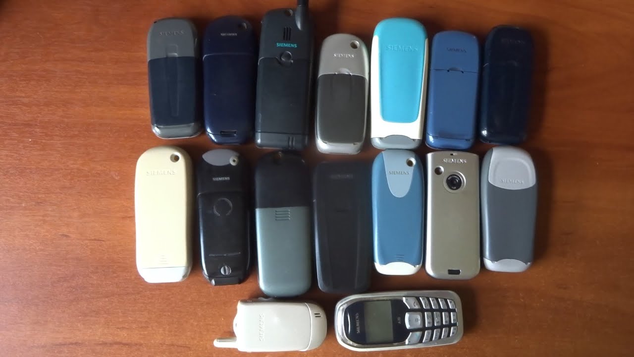 Search for incoming call among Siemens Mobile phones museum retro