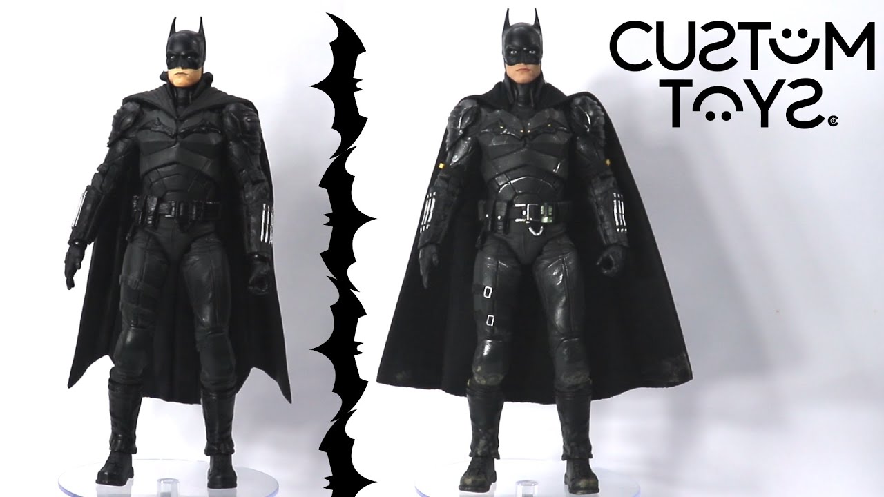 McFarlane Toys DC Multiverse Robert Pattinson's The Batman action figure CUSTOM REVIEW UNBOXING 2.
