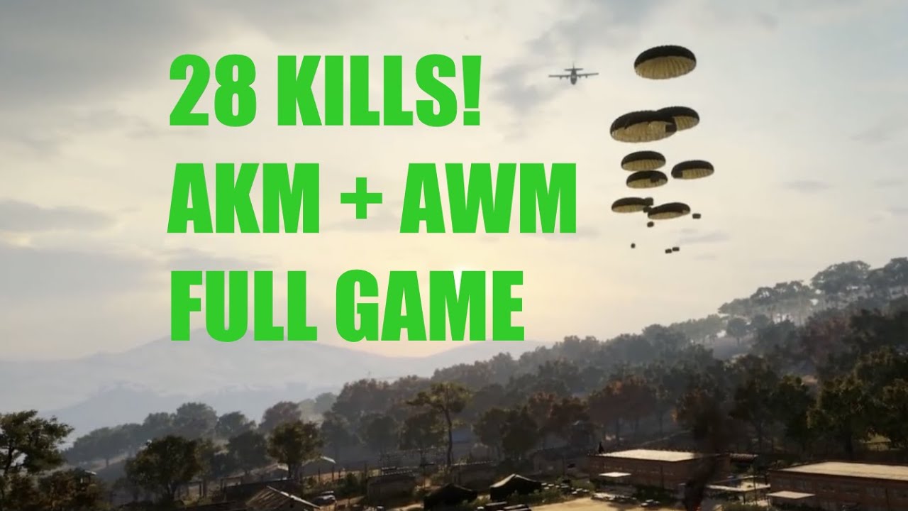 PUBG - 28 KILLS ON TAEGO AKM + AWM - NEW KILL RECORD (Full game)