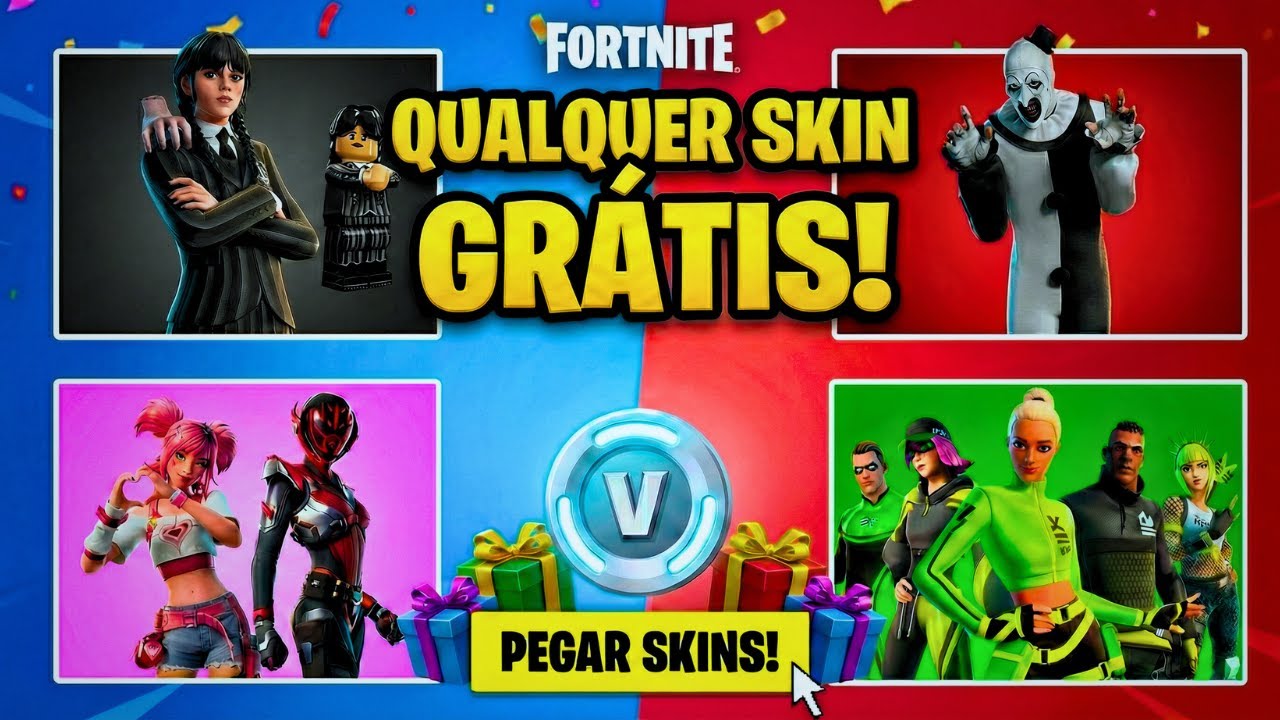 RESGATE ESSAS SKINS AGORA TOTALMENTE DE GRAÇA!