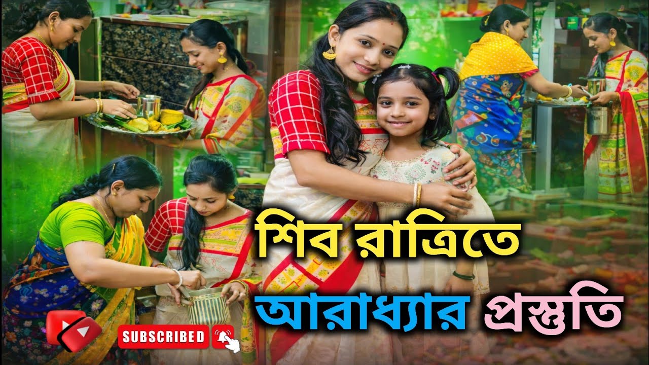 শিব রাত্রিতে আরাধ্যার প্রস্ততি !! Shiv Ratrita Aradhyar Prastuti #viral #youtube #familyvlog