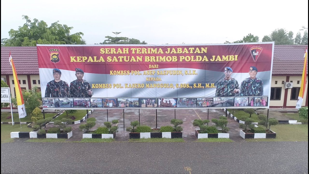 UPACARA SERTIJAB DANSAT BRIMOB POLDA JAMBI TAHUN 2018