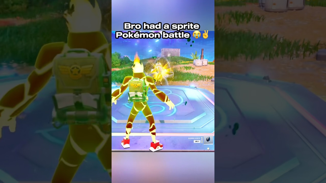Bro won the sprite Pok&eacute;mon battle 😭✌️ #fortnite #fortniteclips