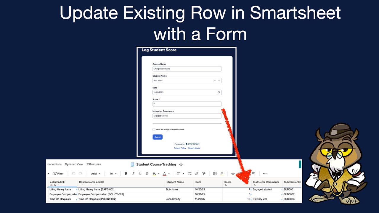 Update a Smartsheet Row With a Form