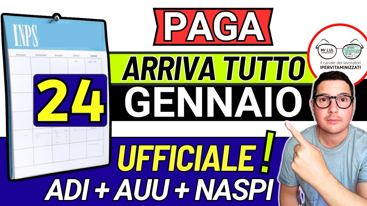 UFFICIALE INPS PAGA 24 GENNAIO ⚡NUOVI PAGAMENTI 2025 DATE ANTICIPI ➡ AUU ADI ISEE BONUS PENSIONI 730