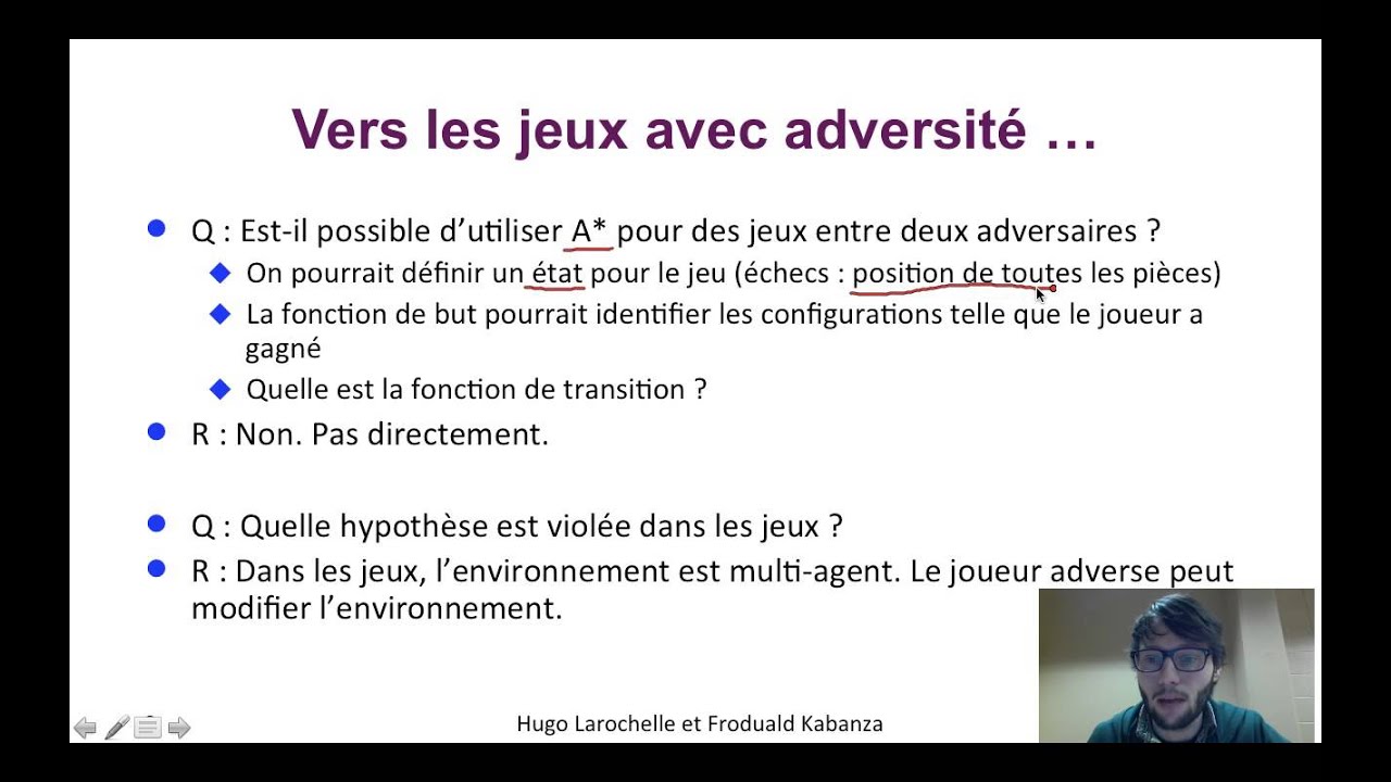 Intelligence Artificielle [4.1] : Jeux à deux adversaires - motivation