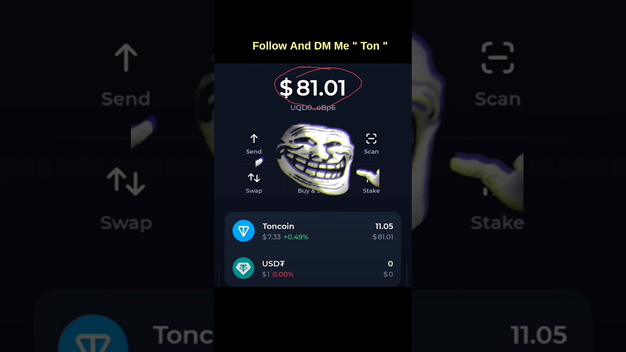 Get free Ton coin telegram bot #toncoin #freetoncoin