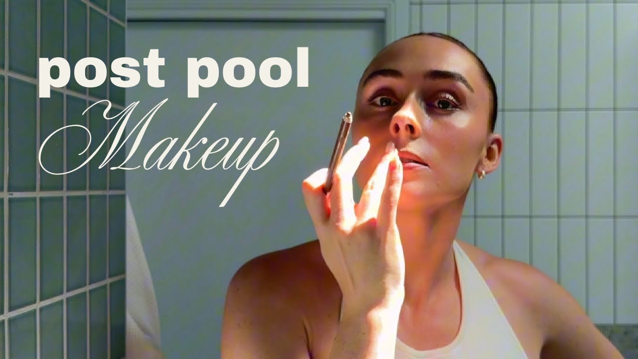 Glossy Skin Makeup Tutorial | Post-Pool Glow ✨