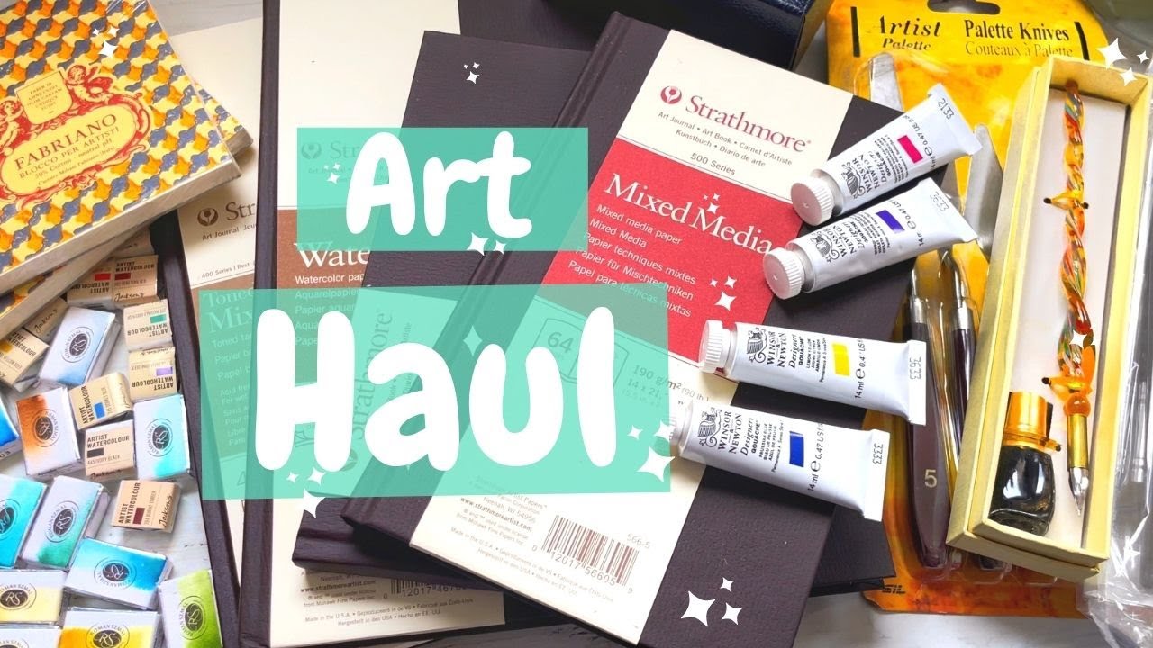 Art haul! Birthday art haul from Jackson's Art, London Graphic centre, cassart and more!