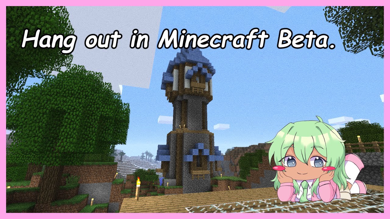 I built a Wizard Tower in Beta Minecraft!