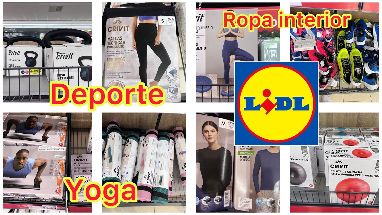 LIDL BAZAR 🛒❤️ ROPA DE DEPORTE, MANCUERNAS, ESTERILLAS, ROPA INTERIOR, CALZADO… 