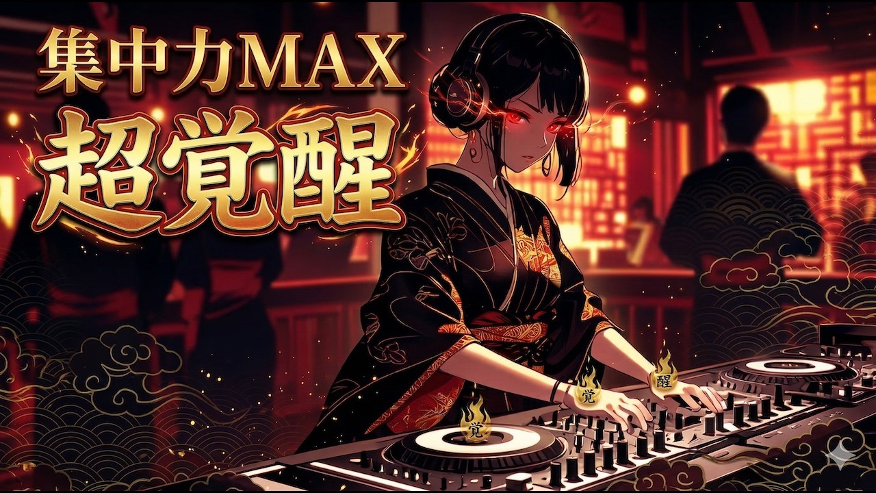 【集中が切れない】超覚醒する和風EDM⚡作業が止まらない Focus BGM 60分