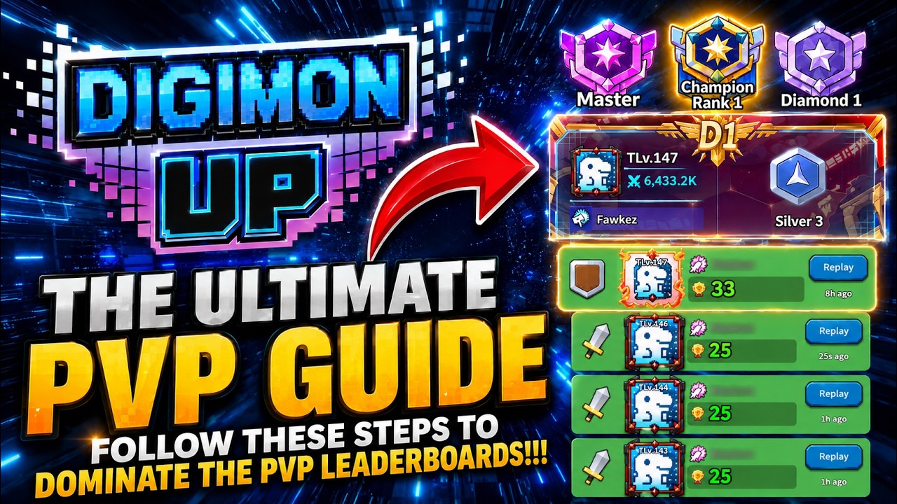 Digimon Up &mdash; ЛУЧШИЙ гайд по PvP: БЫСТРЫЙ подъем в рейтинге!