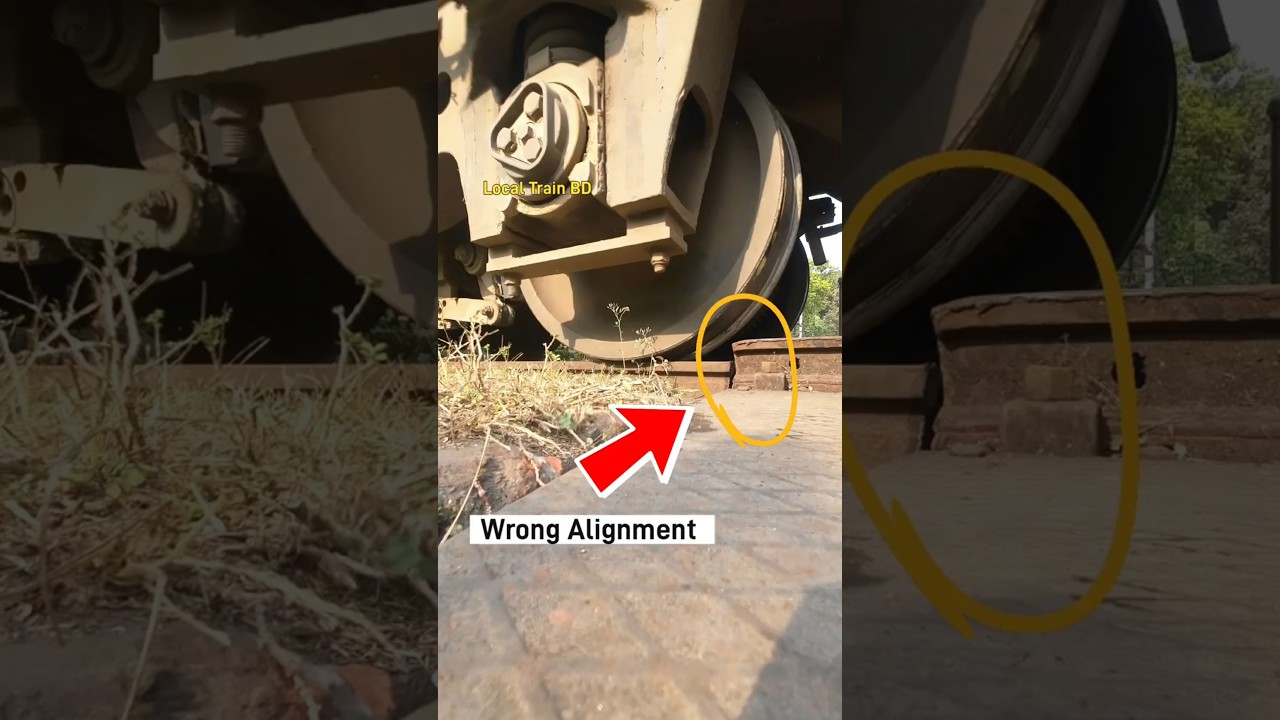 Wrong track alignment, wheels passed. #turntable #wheels #line #railway