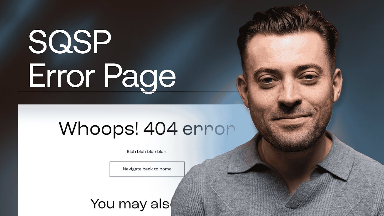 Настройка пользовательских страниц ошибок (404) в Squarespace