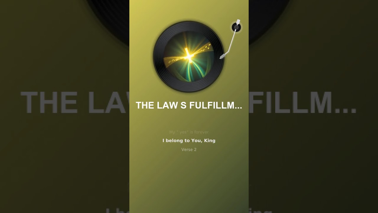 THE LAW'S FULFILLMENT