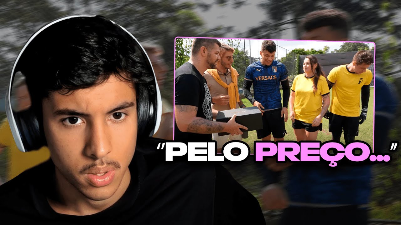 REACT DO RENATINHO: @reversao - TESTANDO A BOLA VERSACE DE 2 MIL REAIS! VALE A PENA? (ft. Jorginho)