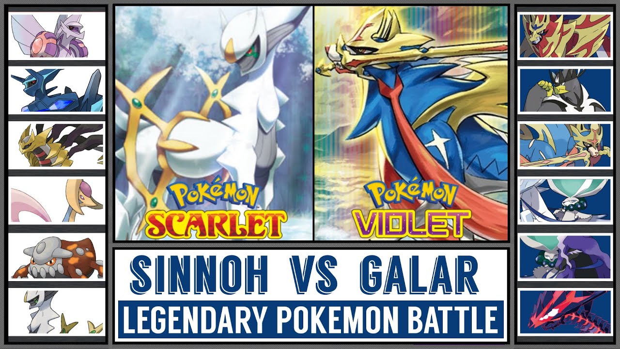 SINNOH LEGENDS vs GALAR LEGENDS | Legendary Pokémon Battle