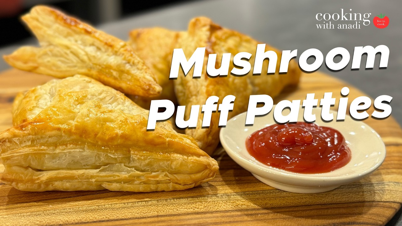 Perfectly Crispy Mushroom Puffs with Indian Flavors