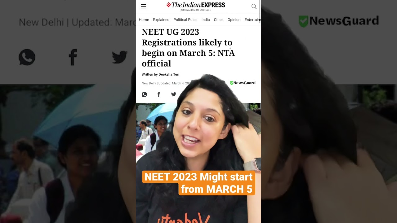 Finally some good news for NEET 2023 aspirants! All the best bachon.