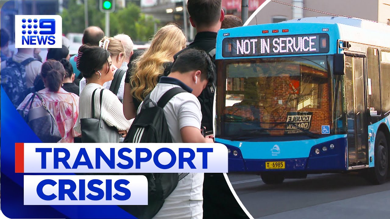 Sydney commuters left stranded as bus services are cancelled everyday | 9 News Australia