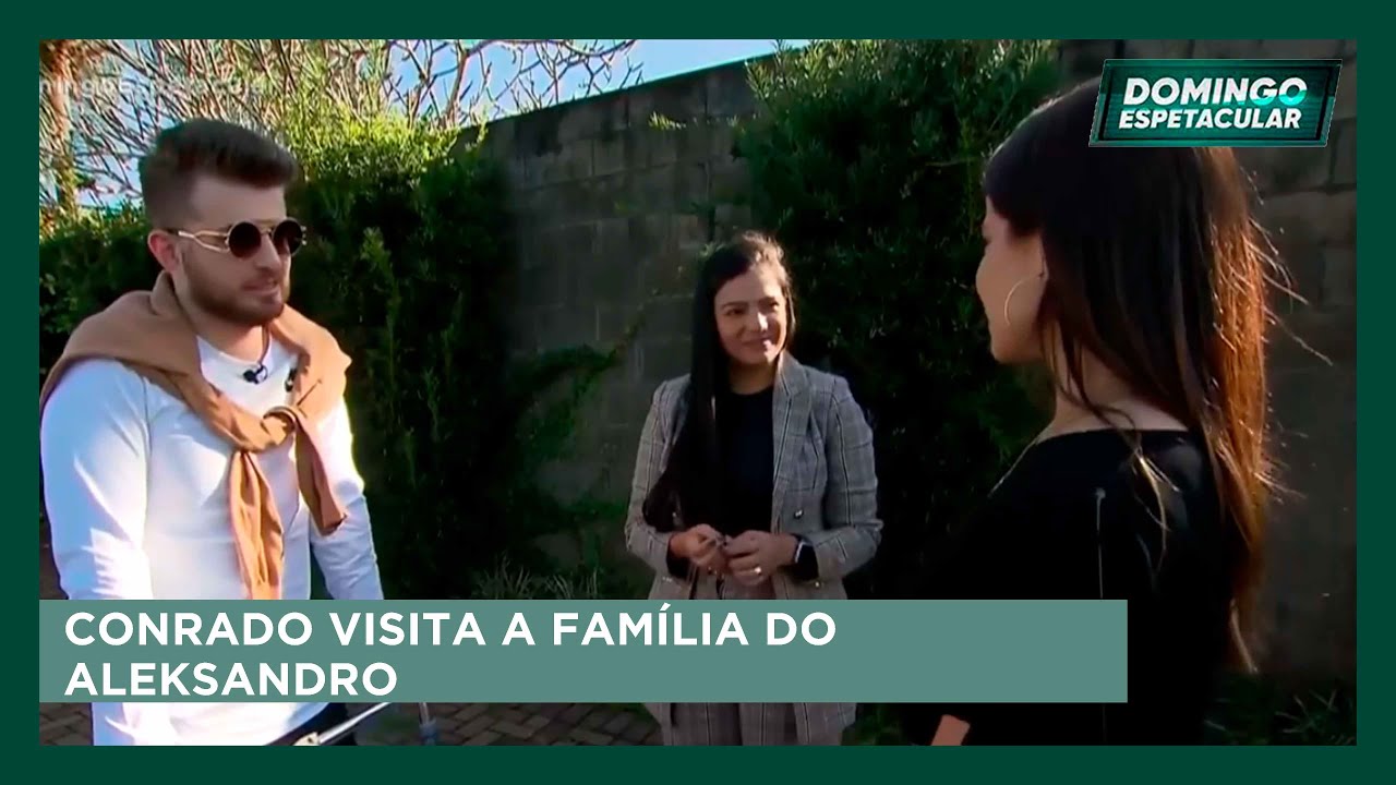 Domingo Espetacular: Cantor Conrado visita a família do Aleksandro, pela primeira vez após acidente
