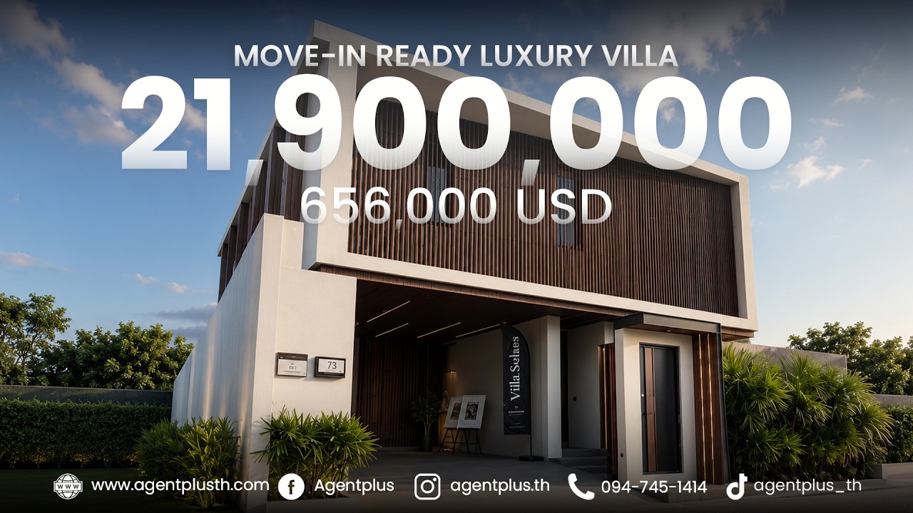 🔎 Properties tour | EP.124 by AG+ | Ready-to-Move Luxury Villa with Double Volume Near Jomtien Beach