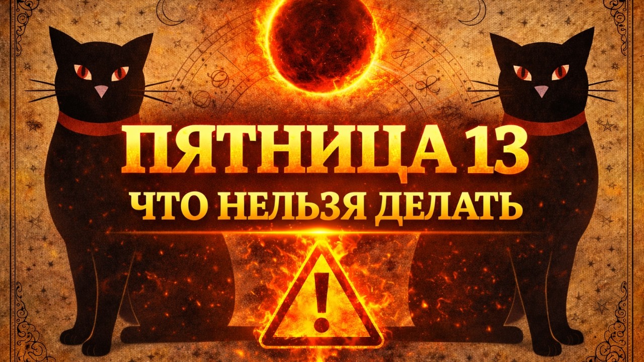 Пятница 13. Как избежать неприятностей 13 марта 2026 в Пятницу 13. Приметы и суеверия.